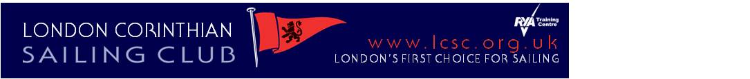 London Corinthian Sailing Club- London's First Choice For Sailing